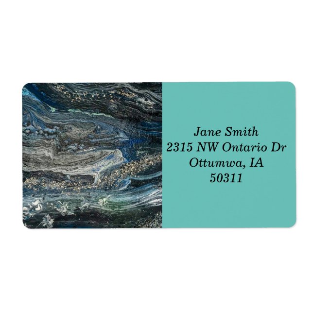 Die Träume der abstrakten Malerei des Ozeans 20 (Vorne)