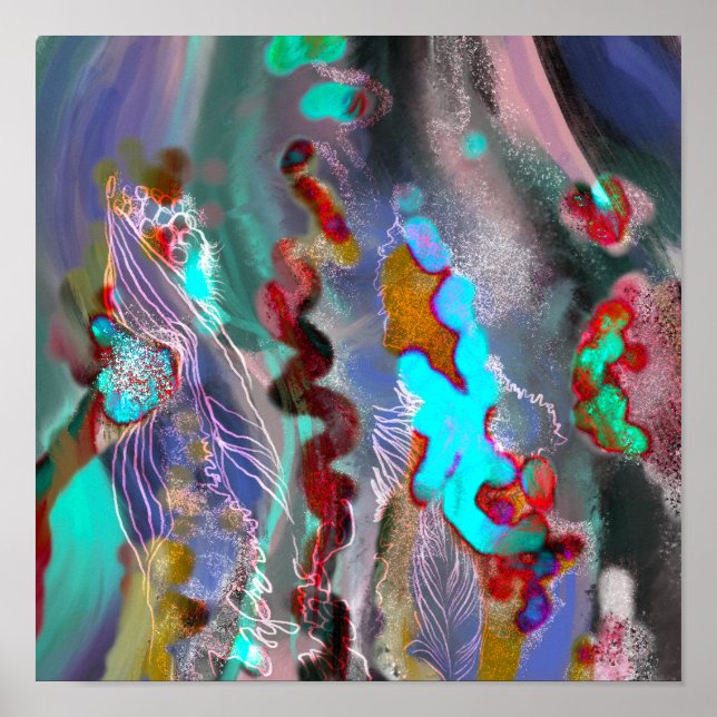 Die trendige Dekoration der Abstrakten Kunst (Vorne)