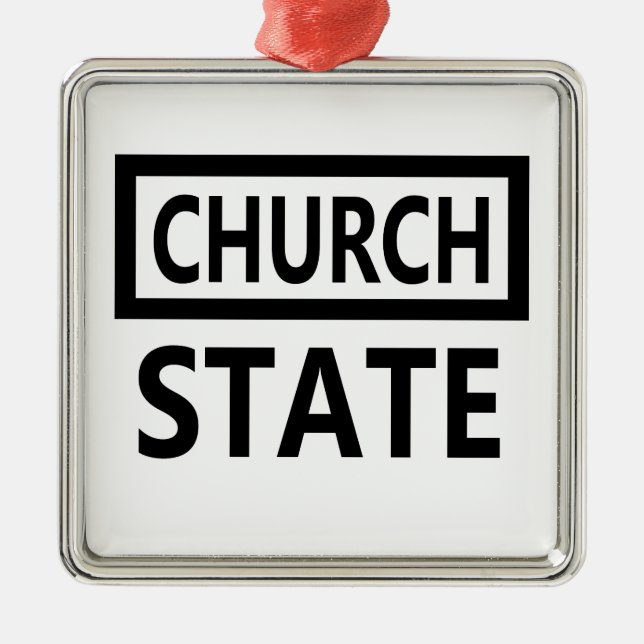 Die Trennung der Kirche und des Staat - 1. Silbernes Ornament (Vorne)