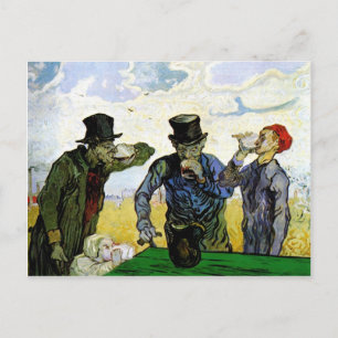 Die Trinker von Vincent van Gogh 1890 Postkarte