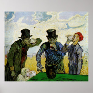 Die Trinker von Vincent van Gogh Poster