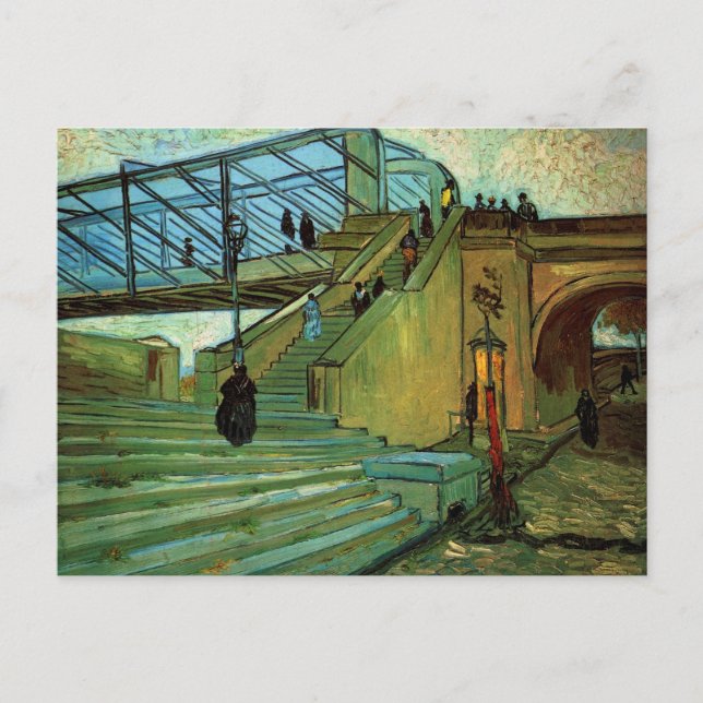 Die Trinquetaille-Brücke von Vincent van Gogh Postkarte (Vorderseite)