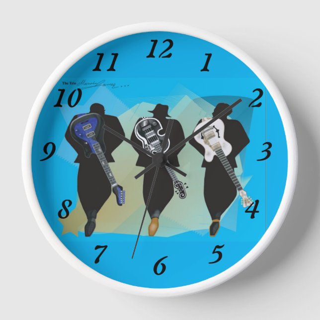 Die Trio - Acrylwand Uhr (Vorderseite)