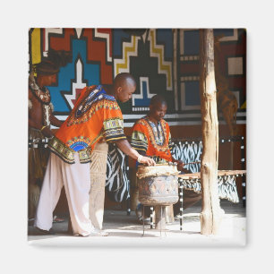 Die Trommel-Schläge von Afrika Magnet