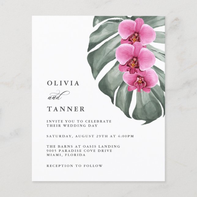 Die tropischen Orchideen von Monstera (Vorderseite)