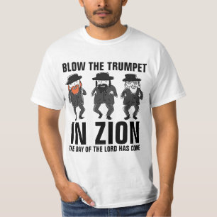 DIE TRUMPETE IN ZION VERBREITEN, messianische T - T-Shirt