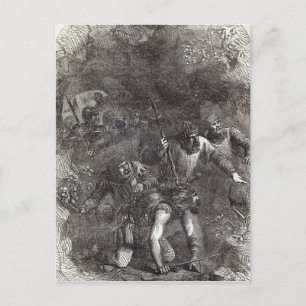 Die Truppen von Lord Montacute Postkarte