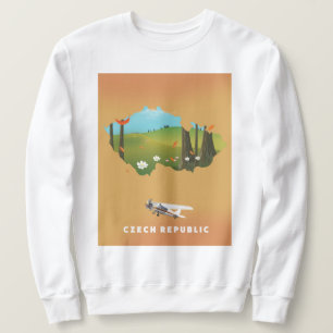 Die Tschechische Republik kartografiert Illustrier Sweatshirt