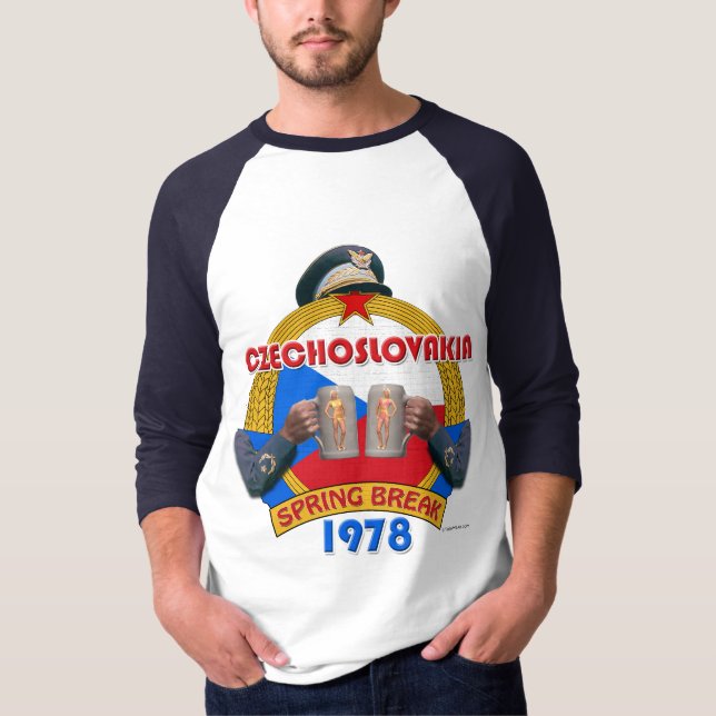 Die Tschechoslowakei-Frühjahrsferien 1978 (Licht) T-Shirt (Vorderseite)