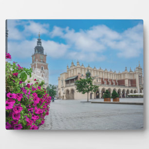 Die Tuchhalle am Hauptplatz von Krakau, Polen Fotoplatte