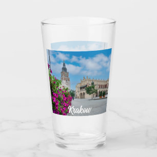 Die Tuchhalle am Hauptplatz von Krakau, Polen Glas