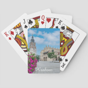 Die Tuchhalle am Hauptplatz von Krakau, Polen Spielkarten