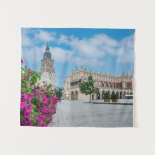 Die Tuchhalle am Hauptplatz von Krakau, Polen Wandteppich