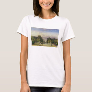 Die Tuileries Gärten, mit dem Arc de Triomphe T-Shirt