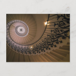Die Tulip-Treppe, das Königshaus in Greenwich Postkarte