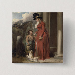 Die Tür des Squires, c.1790 (Öl auf Leinwand) Button