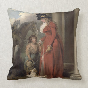 Die Tür des Squires, c.1790 (Öl auf Leinwand) Kissen