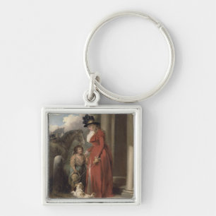 Die Tür des Squires, c.1790 (Öl auf Leinwand) Schlüsselanhänger