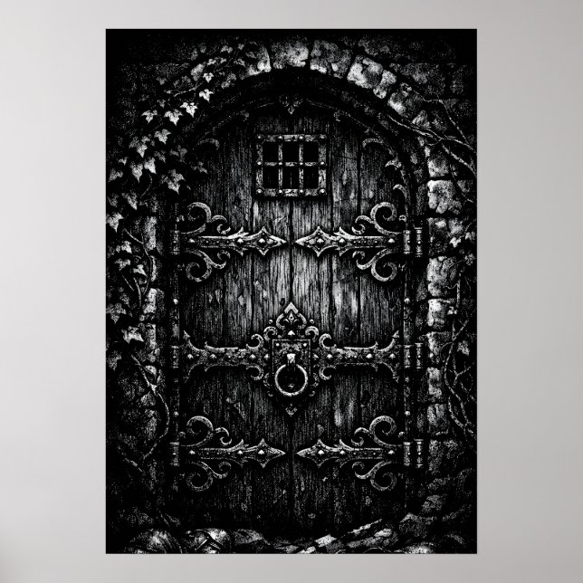 Die Tür des Zauberers — von BurnsInHell Poster (Vorne)