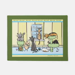 Die Tür-Matte des Katzen-Liebhabers Fußmatte