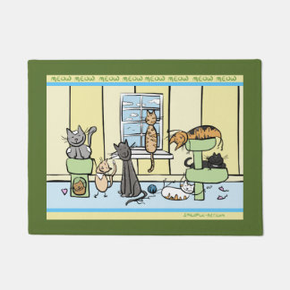 Die Tür-Matte des Katzen-Liebhabers Fußmatte