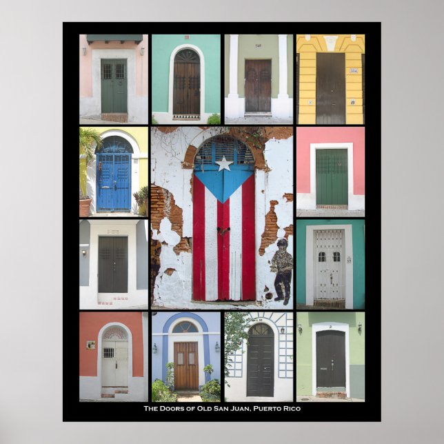 Die Türen des alten San Juan 2 Poster (Vorne)