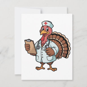 Die Türkei auf dem Erntedank der Krankenschwester Mitteilungskarte
