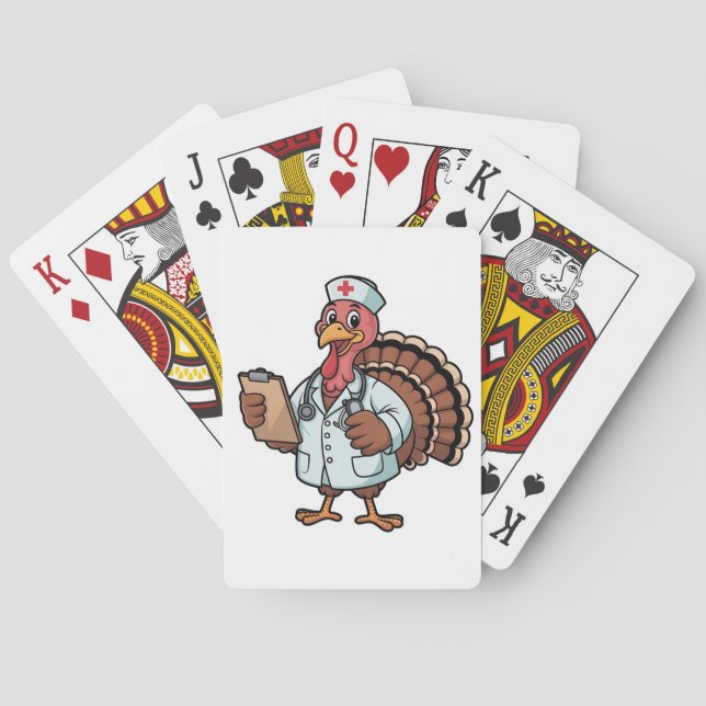 Die Türkei auf dem Erntedank der Krankenschwester  Spielkarten (Rückseite)