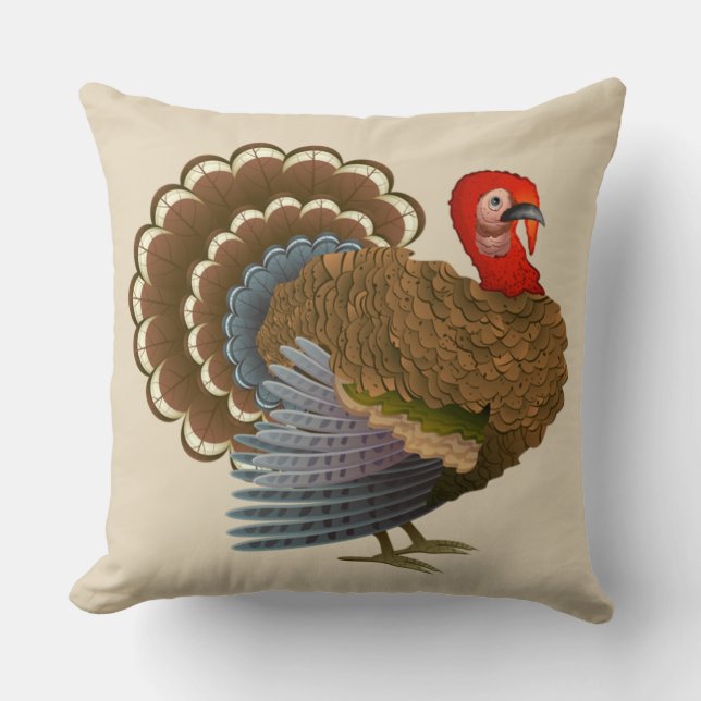 Die Türkei-Erntedankthrow-Kissen Kissen (Vorderseite)