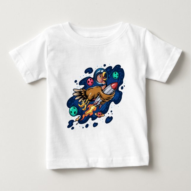 Die Türkei fährt eine Weltraumrakete mit hoher Ges Baby T-shirt (Vorderseite)