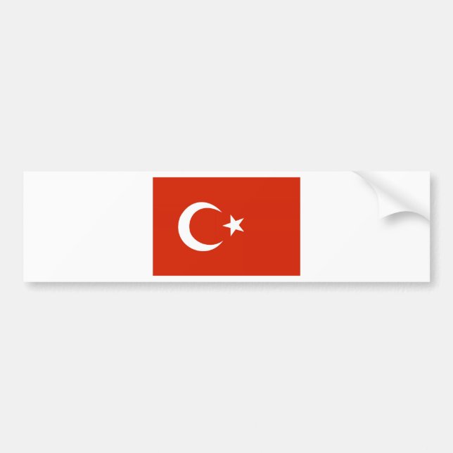 Die Türkei-Flagge Autoaufkleber (Vorne)