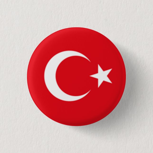 Die Türkei-Flagge Button (Vorderseite)