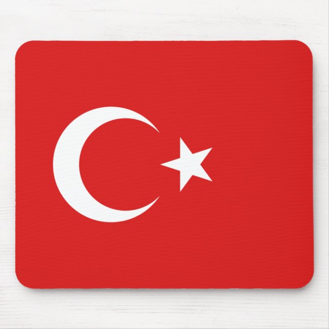 Die Türkei-Flagge Mousepad (Vorne)