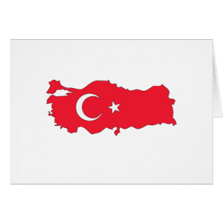 Die Türkei-Flaggenkarte