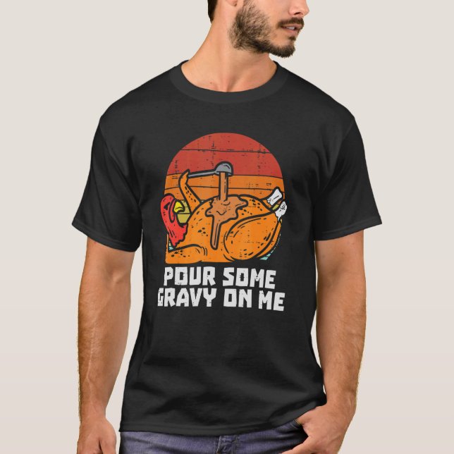Die Türkei gießt mir ein wenig Gravur auf Erntedan T-Shirt (Vorderseite)