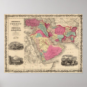 Die Türkei in Asien Persien Arabiaandc Poster