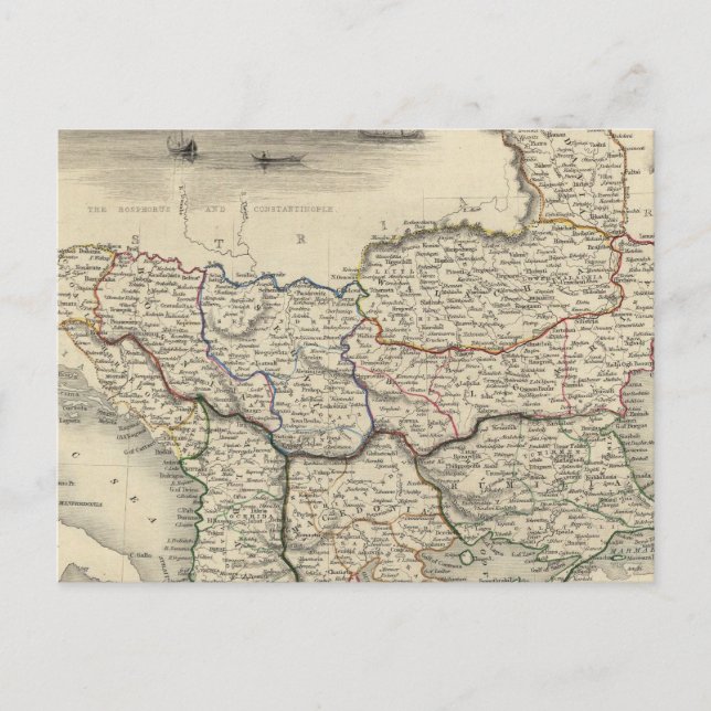 Die Türkei in Europa Postkarte (Vorderseite)