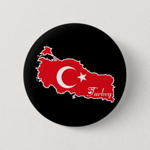 Die Türkei-Knopf Button