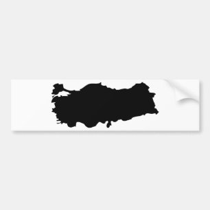 Die Türkei-Konturnikone Autoaufkleber