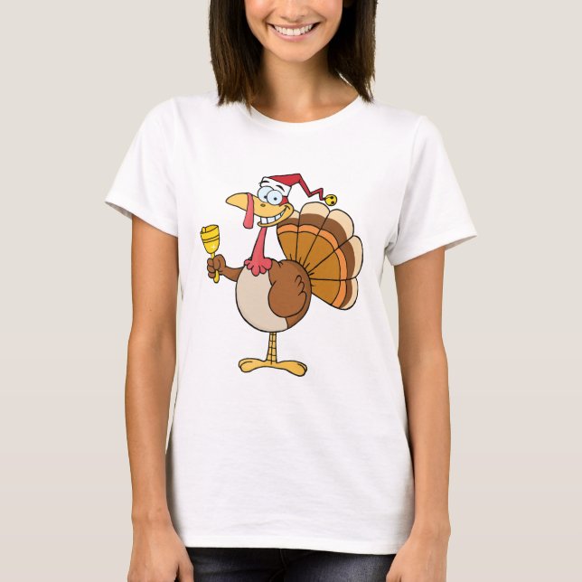 Die Türkei mit Weihnachtsmannmütze T-Shirt (Vorderseite)