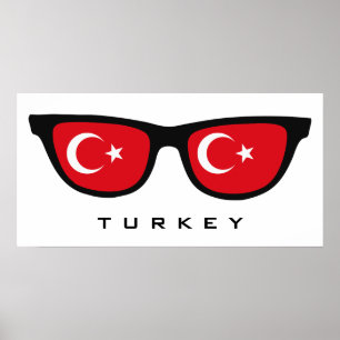 Die Türkei schattiert kundenspezifischen Text u. Poster
