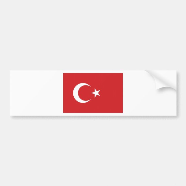 Die Türkei-Staatsflagge Autoaufkleber (Vorne)