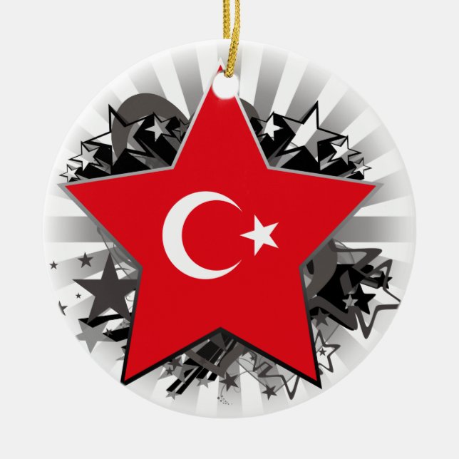 Die Türkei-Stern Keramikornament (Vorne)
