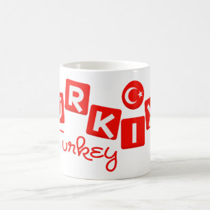Die TÜRKEI-Tasse - wählen Sie Art u. Farbe Kaffeetasse