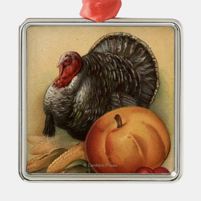 Die Türkei und Erzeugnis # 1 Silbernes Ornament (Vorne)