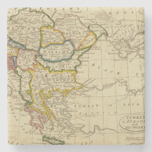 Die Türkei, Ungarn Steinuntersetzer (Vorderseite)
