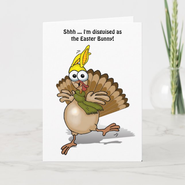 Die Türkei verkleidet als Osterhase! Feiertagskarte (Vorderseite)