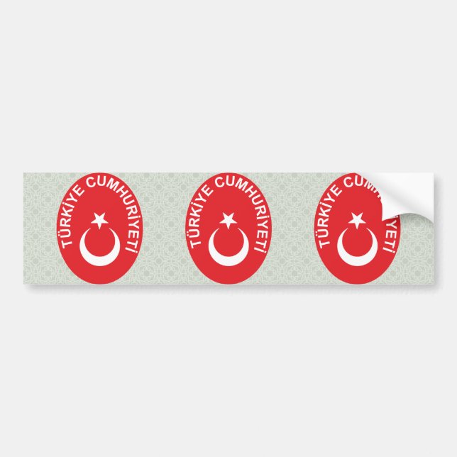 Die Türkei-Wappen Detail Autoaufkleber (Vorne)