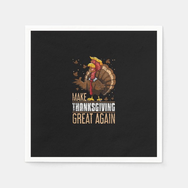 Die Türkei wieder groß machen Witziger Erntedank T Serviette (Vorderseite)