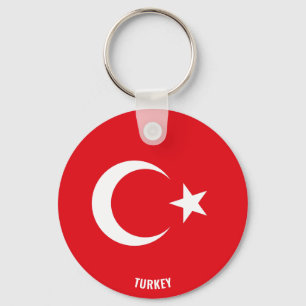 Die türkische Flagge Charming Patriotic Schlüsselanhänger